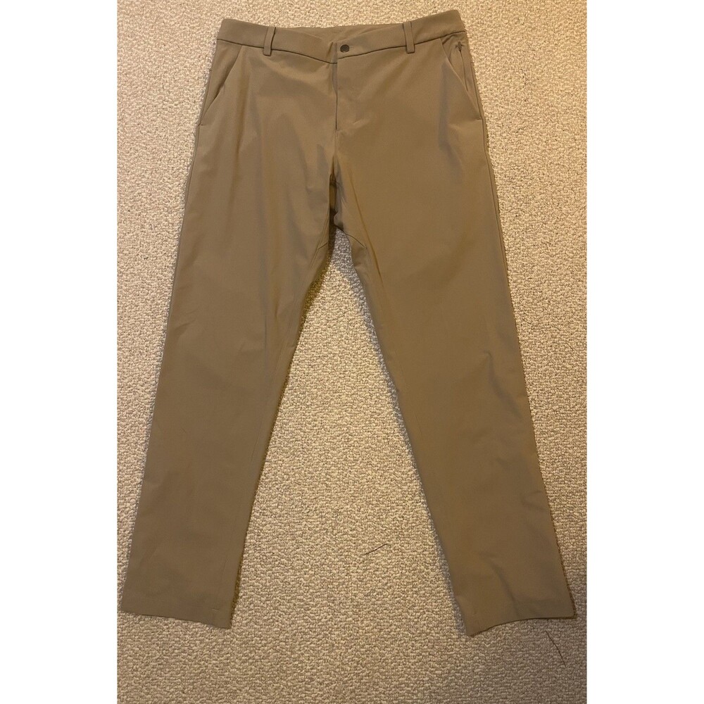 Lululemon Pants Mens 36 Brown Khaki Stretch Golf Casual Pockets